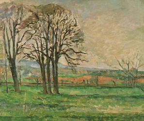 Nagie drzewa w Jas de Bouffan, 1885-1886