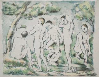 Kąpiący się, 1897.