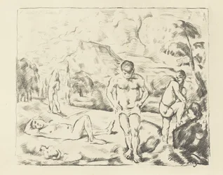Duzi kąpiący się, 1896-97