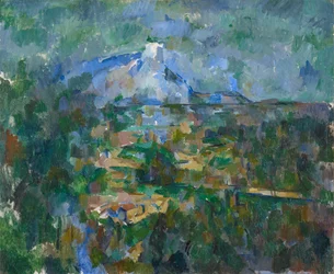 Widok na Montagne Sainte-Victoire z Lauves, 1904-06