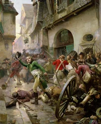Henri de La Rochejaquelein (1772-94) w bitwie pod Cholet, 17 października 1793