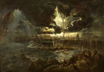 Zniszczenie Pompejów, ok. 1835 (olej na płótnie)