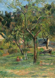 Sad pod kościołem Bihorel, 1884