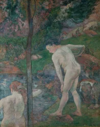 Kąpiący się w Bretanii Dwóch kąpiących się, 1887.