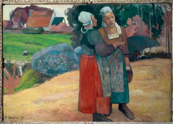 Chłopi bretońscy (olej na płótnie)
