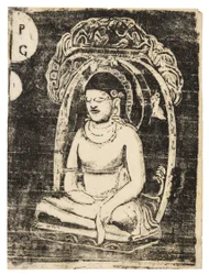 Budda, z zestawu późnych odbitek drewnopodobnych