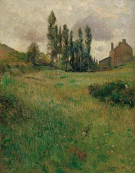 Psy biegnące po łące, 1888
