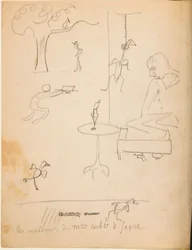 Rysunek z albumu rysunków wykonanych dla młodego Jacquesa Bousqueta, 1889-90