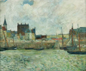 Scena portowa, Dieppe, ok. 1885-86 (olej na płótnie)