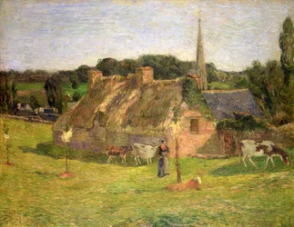 Pole Lollichona i kościół w Pont-Aven, 1886