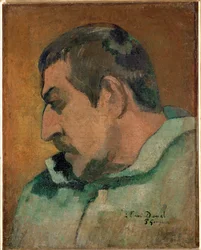 Paul Gauuin, autoportret (olej na płótnie)
