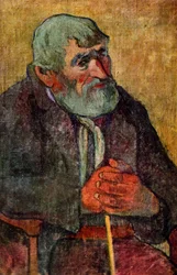 Portret starca z kijem, 1889-1890 1939.