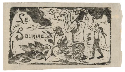 Tahitians, Flowers, and Leaves, nakrycie głowy dla Le sourire
