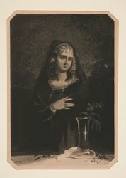 (ON KRYSZTAŁOWY WAZ.)