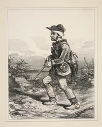 Pan Gontard, / (z Clos-Gorju), / Duży właściciel, uprawniony do głosowania, / na polowaniu na l