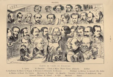 Wizytówka Charivari, 1867
