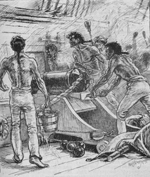 Królewscy suwerenni trzymali się swoich spluw i walczyli z nimi jak diabły, 1902