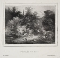 Krajobrazy: Wejście do lasu, 1829.