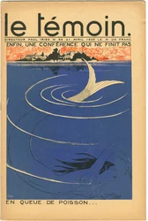 Okładka magazynu The Temoin, Satyryka w kolorach, 21 kwietnia 1935 (litografia)