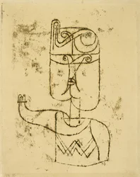 Obraz matematyczny. 1919 (rysunek olejny na papierze, naklejony na karton)