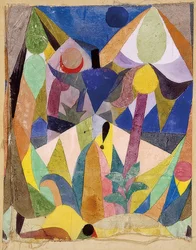 Łagodny tropikalny krajobraz. 1918