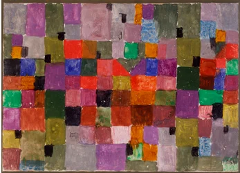 Noerdlicher ort (Place du Nord) Technika mieszana na tekturze autorstwa Paula Klee (1879-1940) Wym. 28,5x37,1 cm Mediolan, własność prywatna