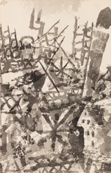 Wojna krocząca przez miejscowość, 1914.