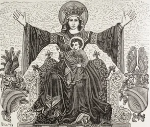 Starożytny sztandar miasta Strasburg we Francji. Przedstawia wizerunek Matki Boskiej, której miasto zostało poświęcone w XIII wieku. Sztandar został zniszczony w 1870 roku podczas bombardowania.