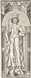 Filip II 1245-1285, zwany Śmiałym, król Francji.