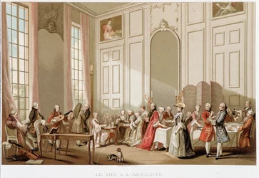 Styl angielski, „” XVIII wiek - Instytucje: zwyczaje i kostiumy, Francja 1700-1789” Paul Lacroix