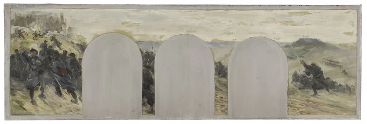 Szkic gabinetu prefekta Hôtel de Ville de Paris: Obrona zewnętrzna