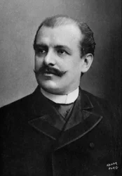 Jean de Reszke (1850-1935), polski śpiewak sfotografowany przez Paula Nadara w latach 1885-1900, wyodrębniony z kolekcji Felixa Potina, 500 współczesnych osobistości, śpiewaków operowych i dramatycznych Francji