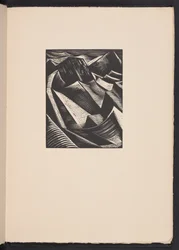 Pojawiająca się sucha ziemia, ilustracja z "Obrazów wojny... Poems" autorstwa Richarda Aldingtona