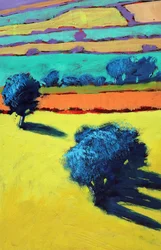 Cotswold Way z bliska 1 (akryl na pokładzie)