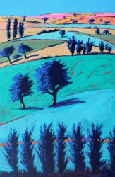 W dolinie #1, 2022 (akryl na płycie)