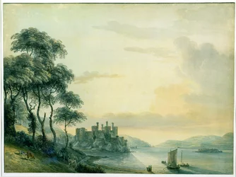 Zamek Conway, 1789 (wc na papierze)