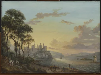 Widok na zamek Conway, Walia