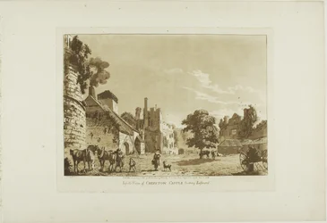 Widok zamku Chepstow od wewnątrz, patrząc na wschód, płyta piąta z albumu Twelve Views in Wales