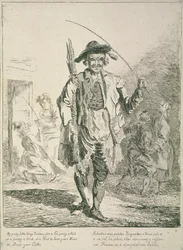 Sprzedawca kijów, Cries of London, 1760