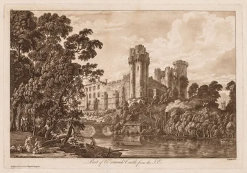 Widoki zamku Warwick: część zamku Warwick od południowego wschodu, 1776 r.