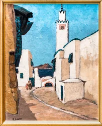Widok na Sidi-Bou-Saïd (olej na płótnie)