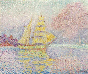 Włoski bryg w Agay, 1901