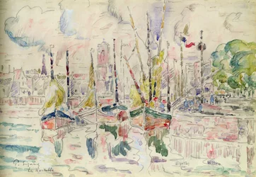 La Rochelle (akwarela na papierze)