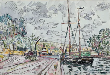 Krajobraz w Pontrieux, 1927