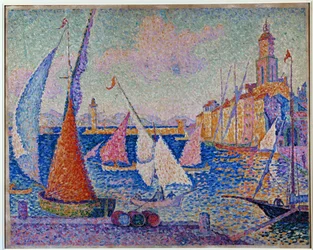 Le Quai. St. Tropez (olej na płótnie)