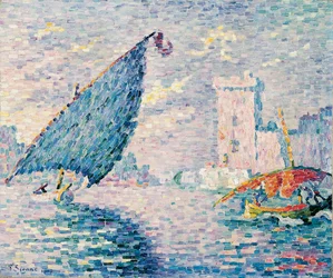 Marsylia, łodzie rybackie, 1907