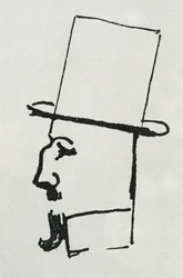 Portret Félixa Fénéona (tusz na papierze)