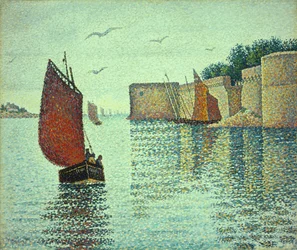 Łódź z sardynkami i Stare Miasto, Concarneau
