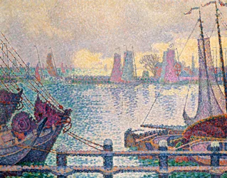Port w Volendam, 1896 r.
