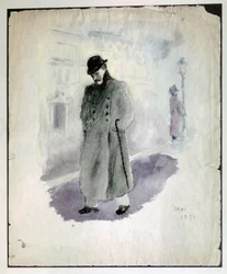 Paul VALERY: Autoportret. 1894 (akwarela)